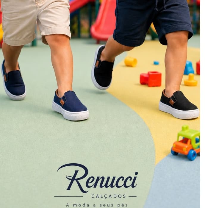 Tênis Slipe Baby  Sapatênis Lona infantil Sapatilha Calce Facil Confortável Leve Menino Moda Modinha