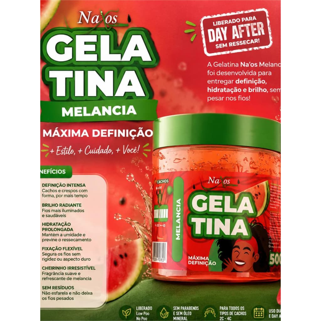 kit Gelatina Capilar 500g Naxos