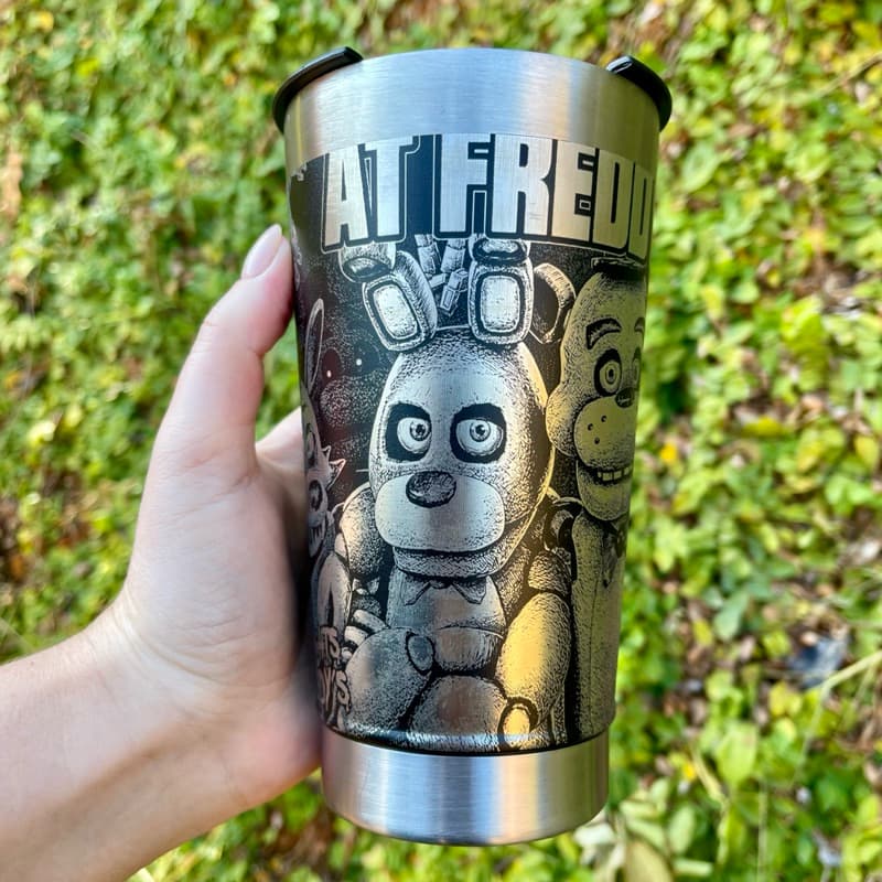 Copo Térmico FIVE NIGHTS | Personalização 360° 473ml Tampa + Abridor