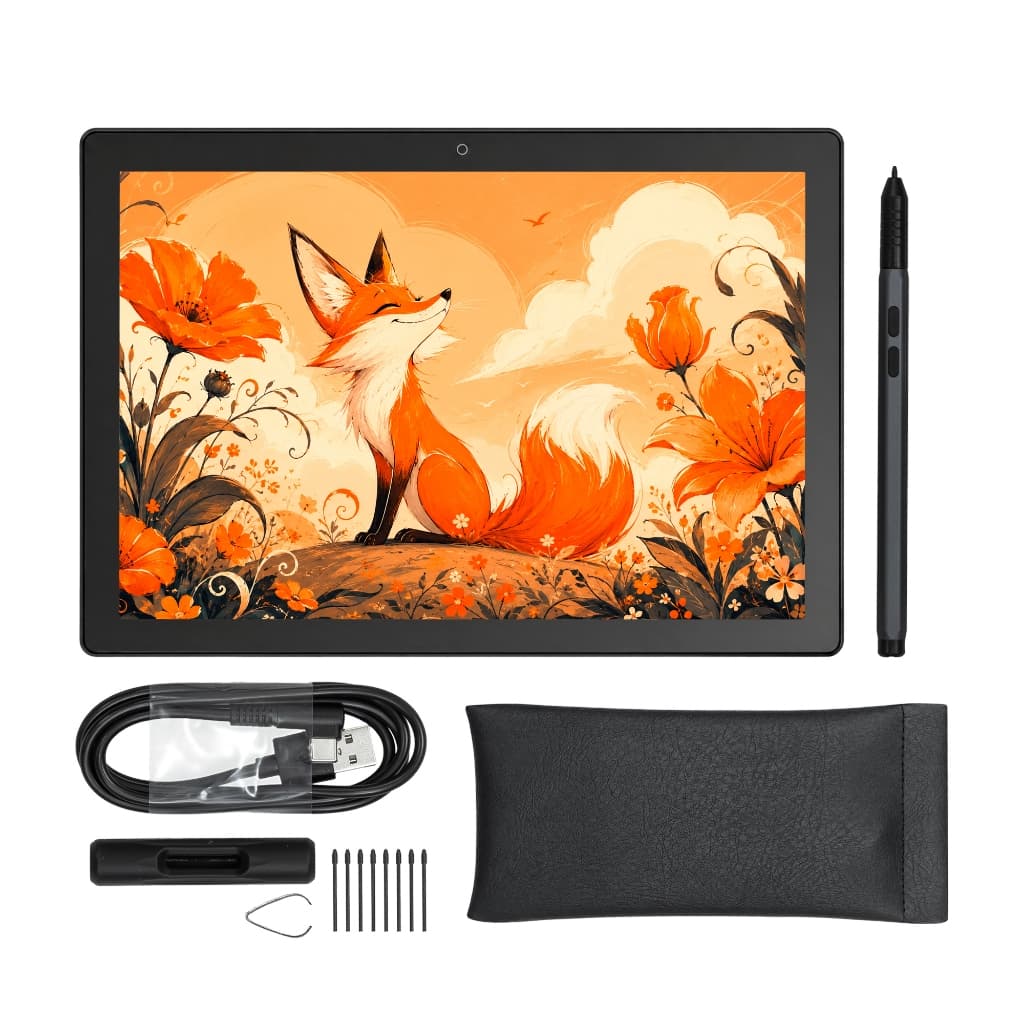 Mesa Digitalizadora com Tela 10.1” Full HD Touch Caneta Passiva USB-C Compatível Windows e Mac