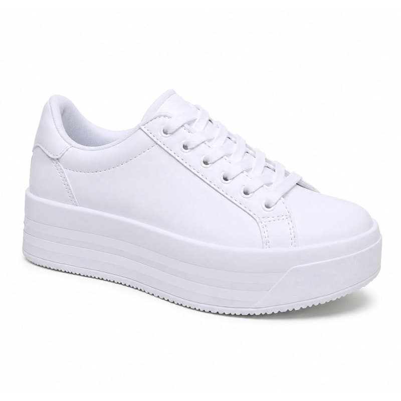 Tênis Plataforma Feminino Leve Elegante Versátil Para Compor Looks Casuais E Urbanos