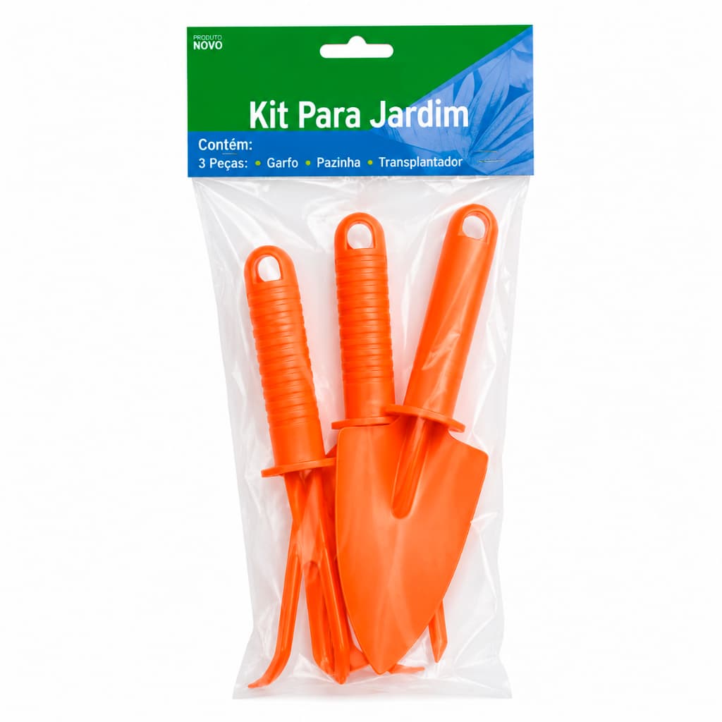 Kit De Jardinagem Western | Com 3 Peças | Pazinha, garfo e rastelo | Praticidade e eficiência