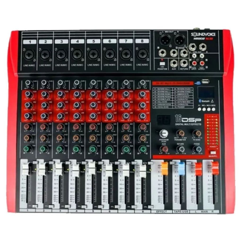 Mesa Soundvoice Mr802 Rubi Interface Efeito Profissional