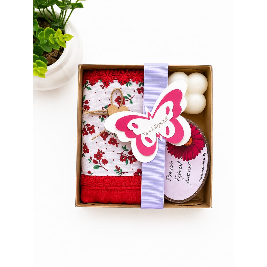 Kit Presente para Pessoas Especiais Flowers Garden  - Presente Mimo Delicado