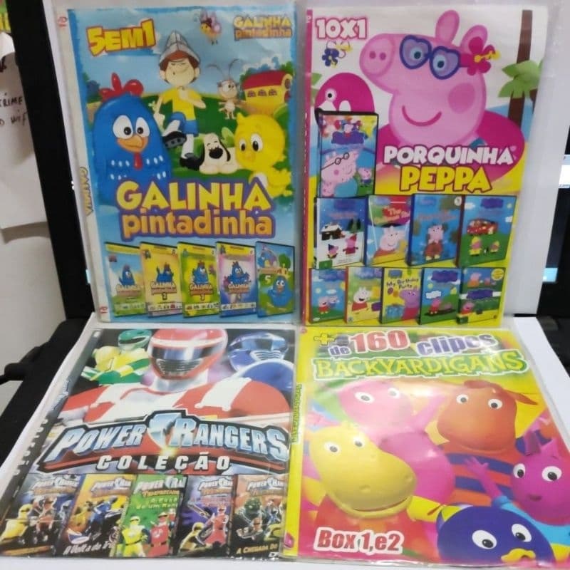 dvd coleção infantil kit 4 dvds completo novo copia