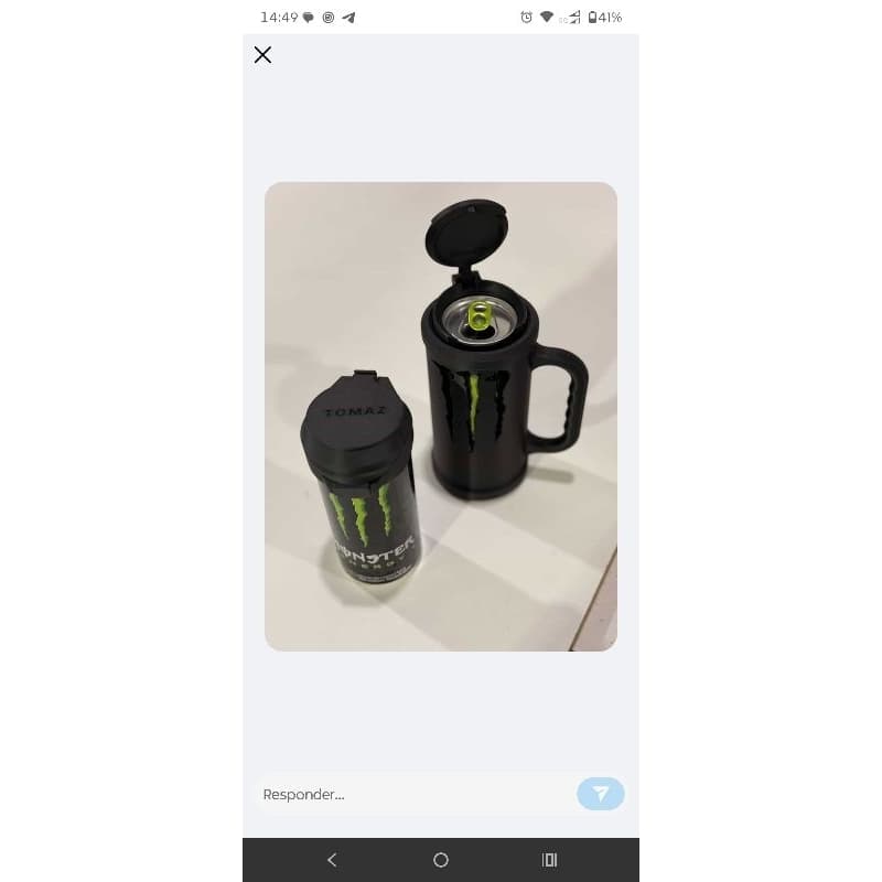 Porta lata energético Monster