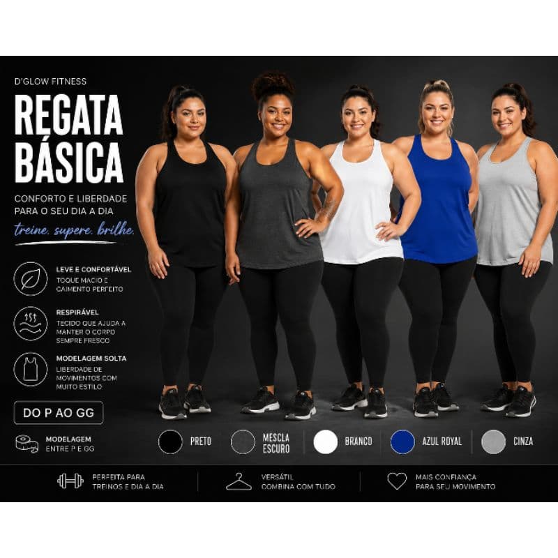Regata - Blusão - Regatão - Regata Comprida