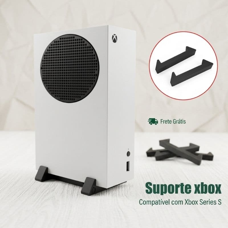 Par De Suporte Vertical Xbox Series S Pezinhos De Apoio Resistente
