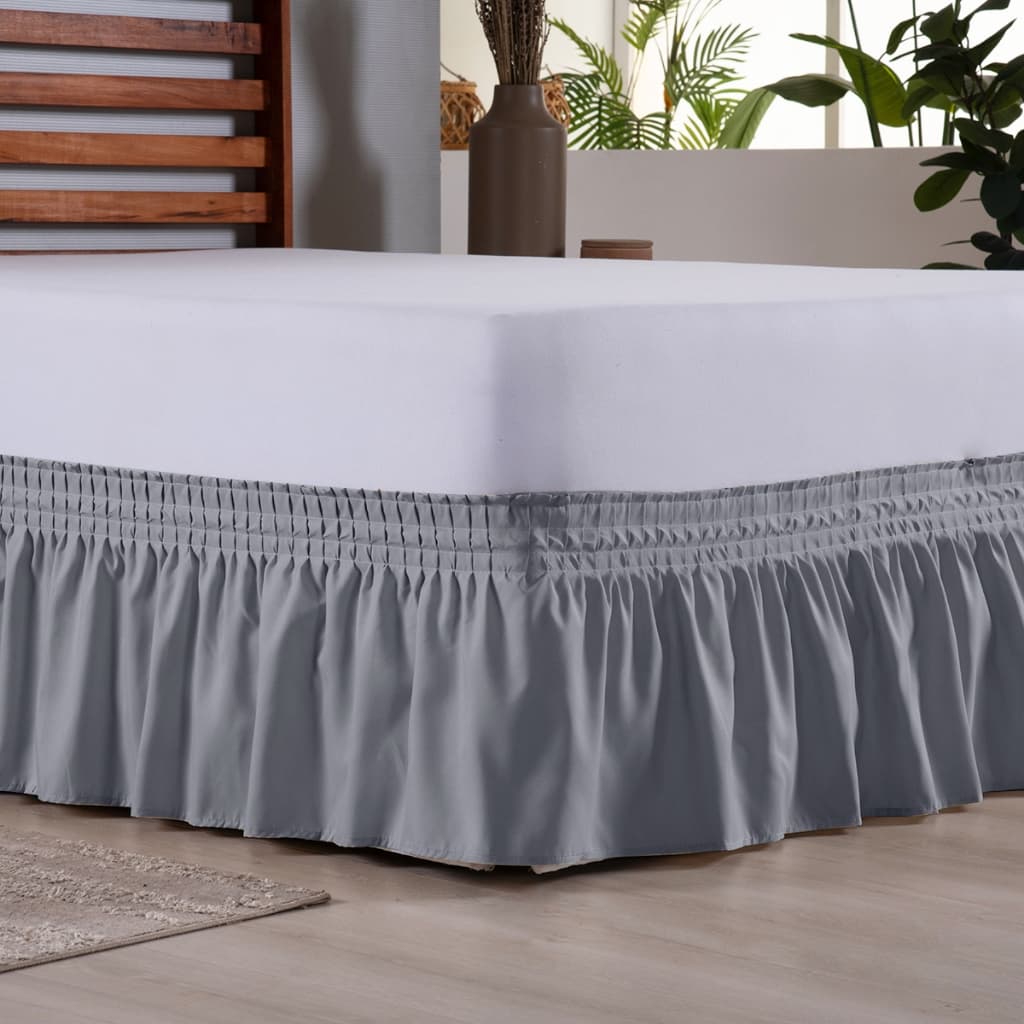 Saia Para Cama Box Queen Com Fivela e Elástico ajustável Microfibra Premium