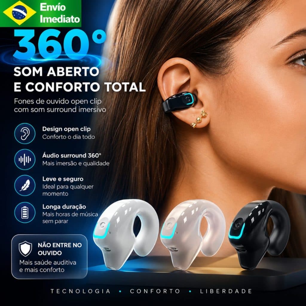 Fone De Ouvido Negócios Bluetooth Sem Fio Clipes Em Handsfree Gancho Único Orelha OWS Driver