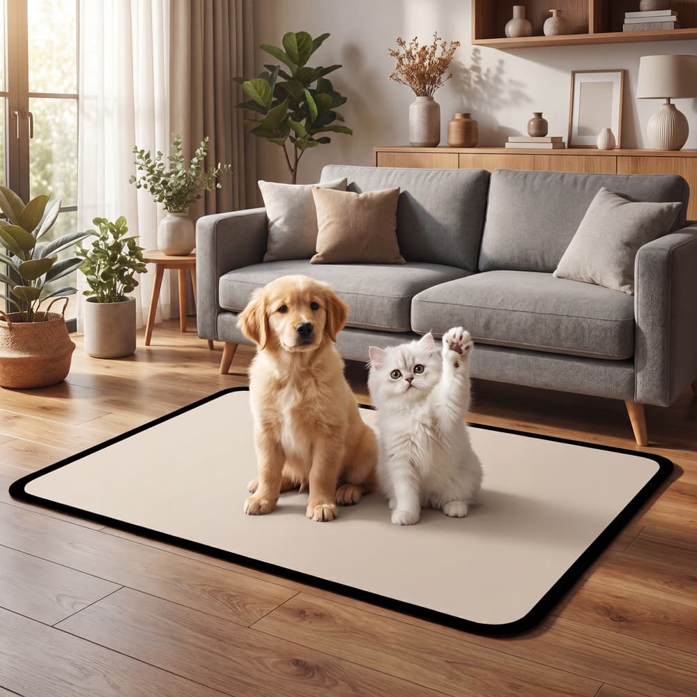 Tapete higiênico lavável, Tapete de piso para cachorro, Tapete para pets liso