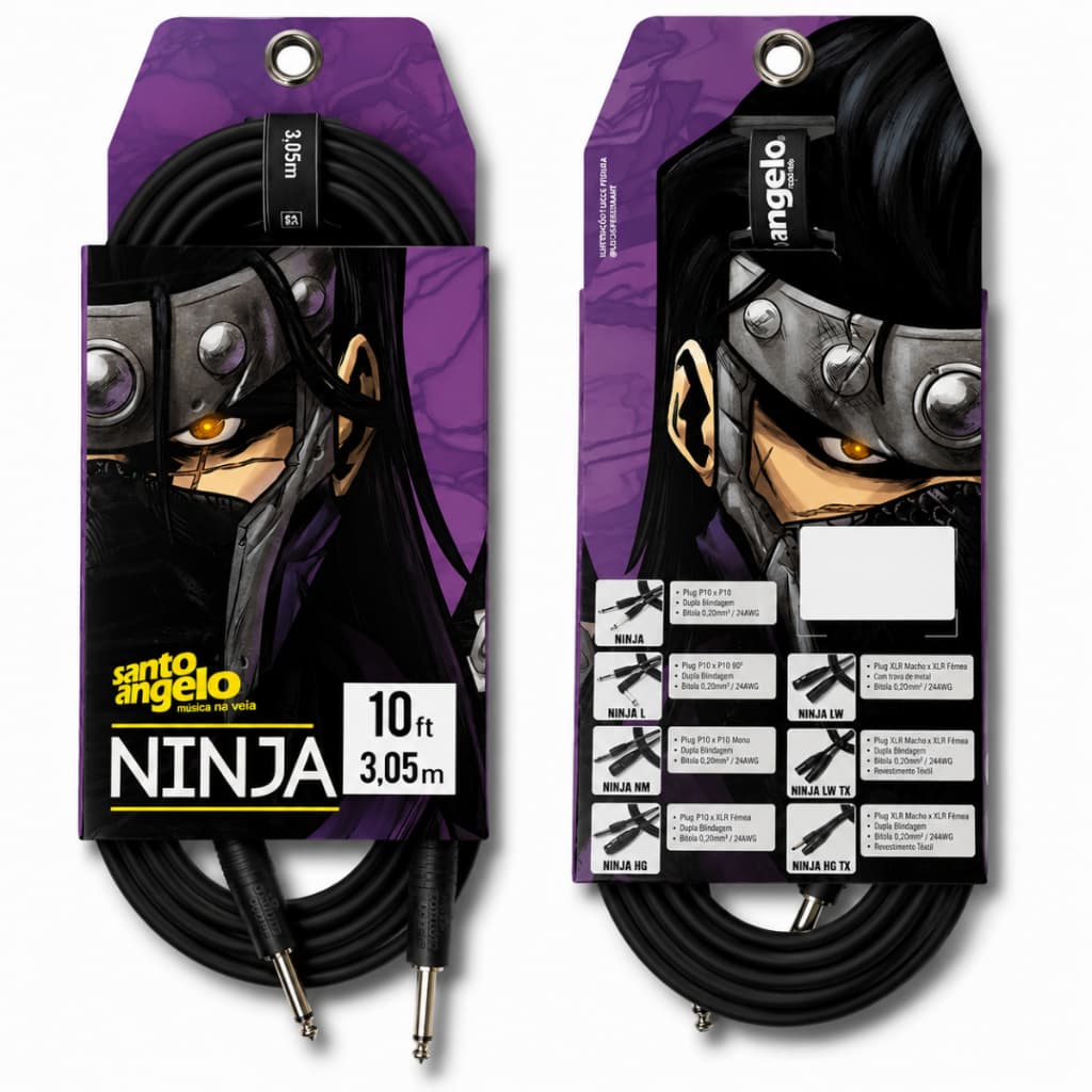 CABO SANTO ANGELO NINJA P10 BLINDADO 3,5M Profissional Original