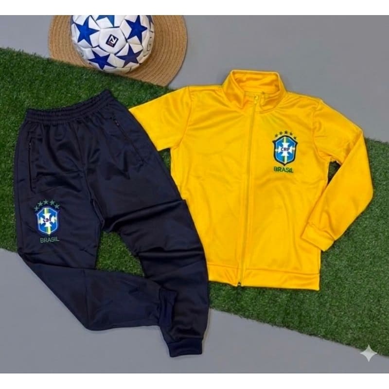 Kit Conjunto Masculino Juvenil > Manga Longa, Blusa + Calça, Tecido Chipana.