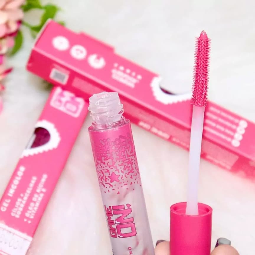 Gel Incolor Ruby Rose Para Cílios e Sobrancelhas Game On Fixação Forte Transparente Modelador