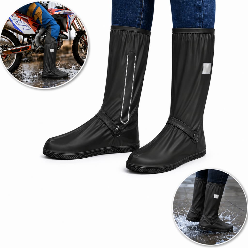 Capa Impermeável Sapato Moto Chuva Antiderrapante