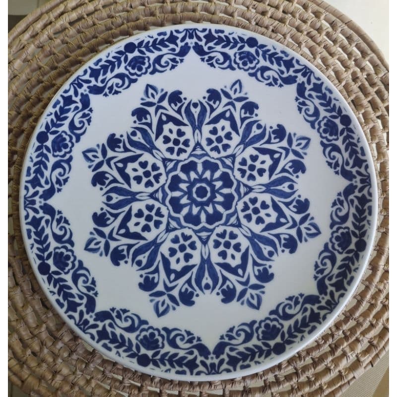 Prato sobremesa porcelana 21,5 cm