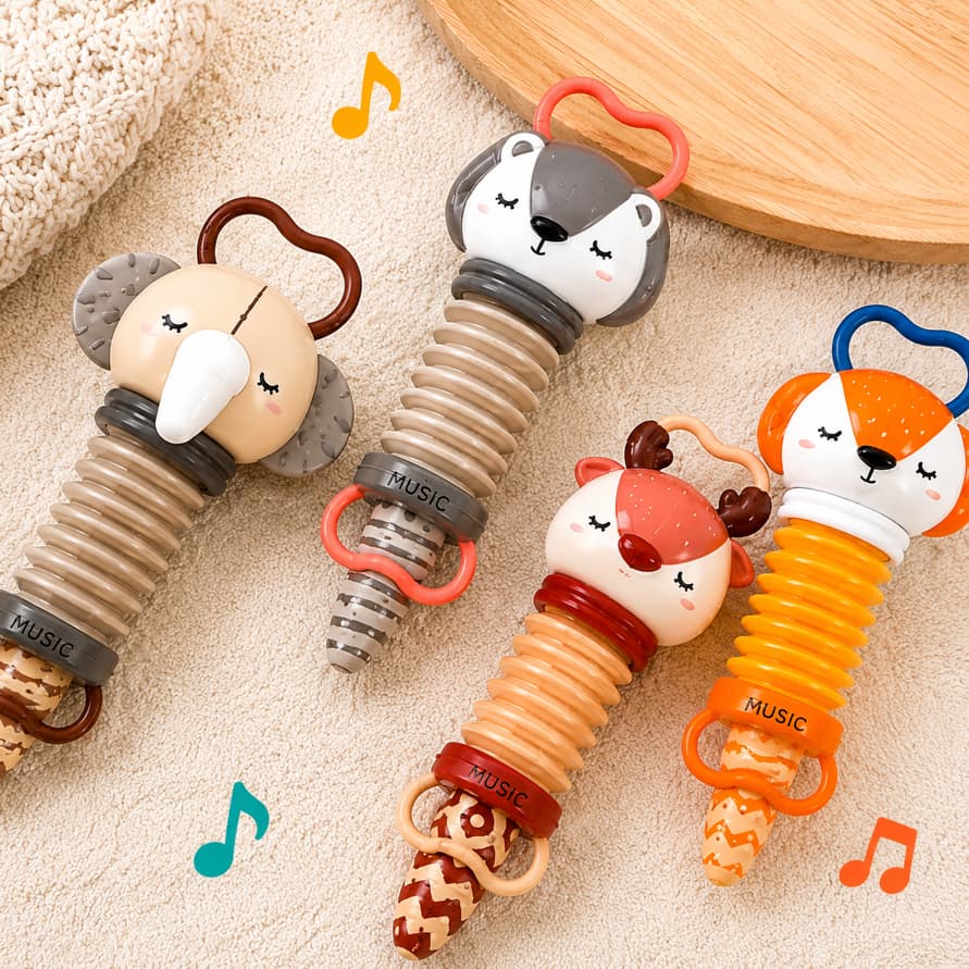 Brinquedo Infantil Musical Acordeão de Animais – Sanfona Interativa Desenvolvimento Sensorial