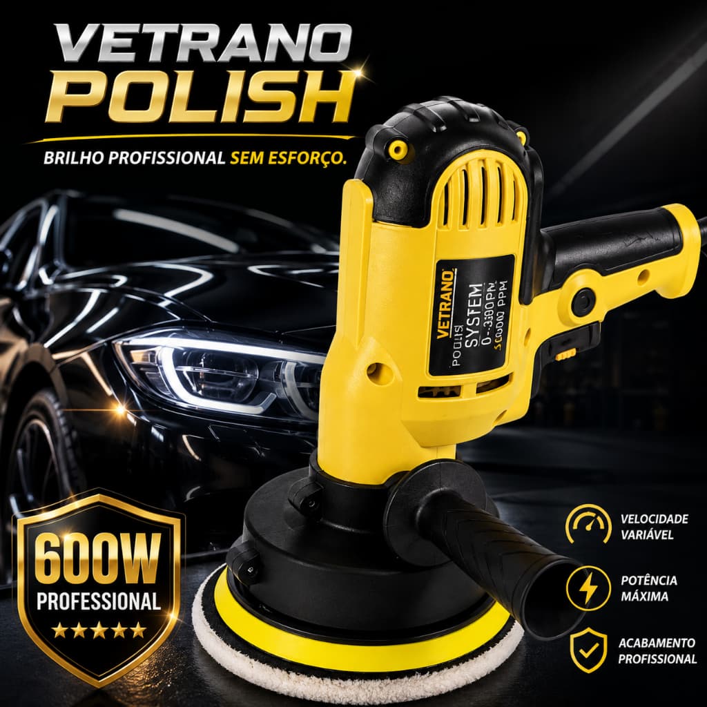 Politriz Lixadeira Automotiva Profissional Alta Performance 127V Reto Orbital