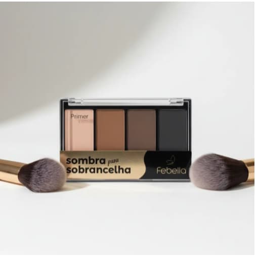 Sombra para Sobrancelha Febella maquiagem sobrancelha sobrancelha perfeita paleta sobrancelha