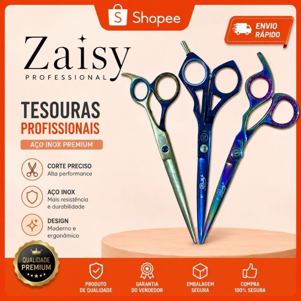 TESOURA PROFISSIONAL ZAISY