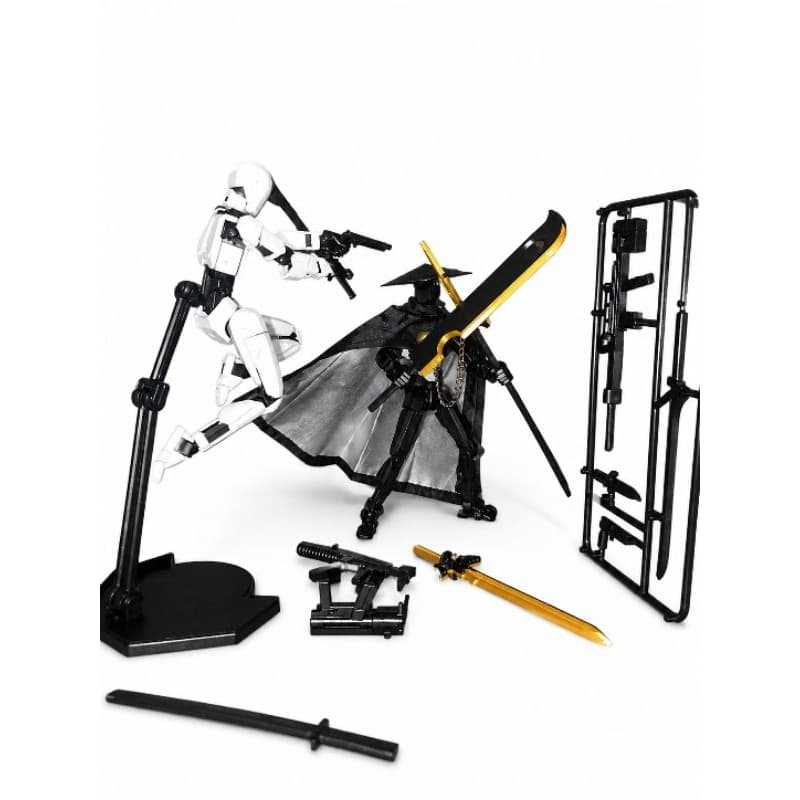 Brinquedo Articulado Conjunto com 2 Dummys, Action Figure Colecionável