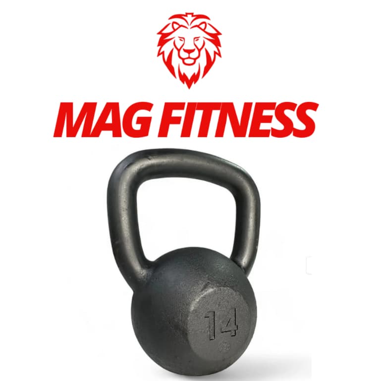 Kettlebell Pintado 14kg Fitness Crossfit Treino Funcional Musculação Agachamento Casa