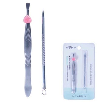 Kit 2 Pinças para Pelos e Sobrancelha