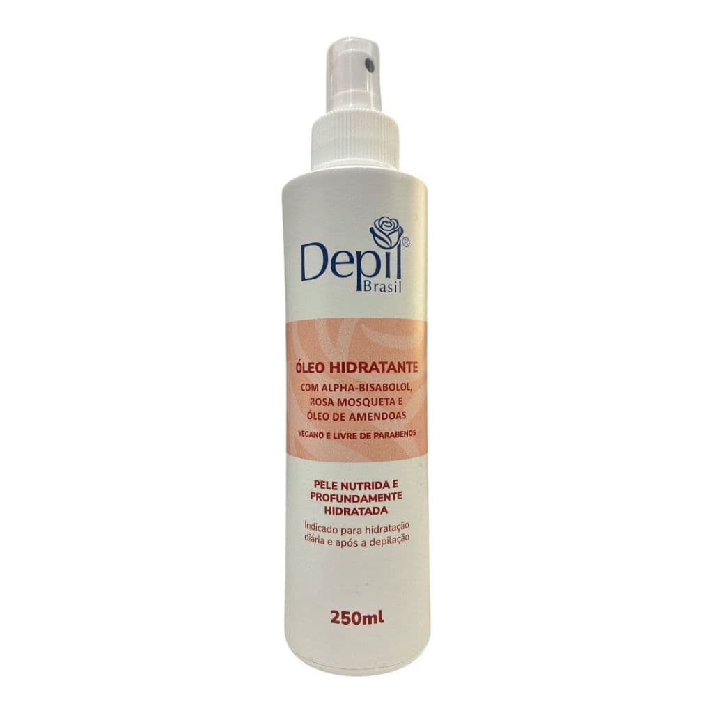 Óleo Hidratante Rosa Mosqueta e Óleo de Amendoas Depil Brasil 250ml