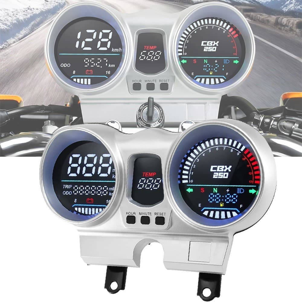 Painel de instrumentos LED completo Honda CBX250 Twister 2001 a 2008, velocímetro