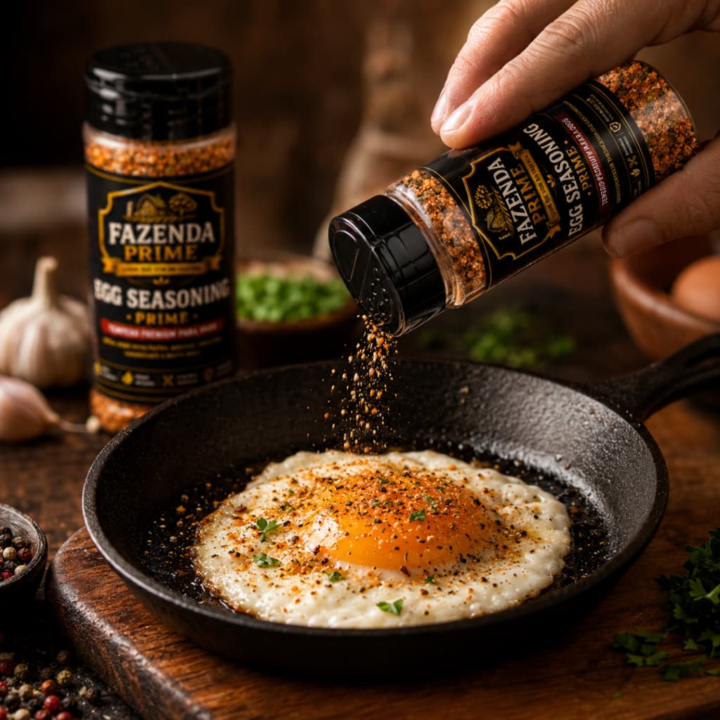 Tempero Premium Artesanal Para Ovos Egg Seasoning Fazenda Prime 60g