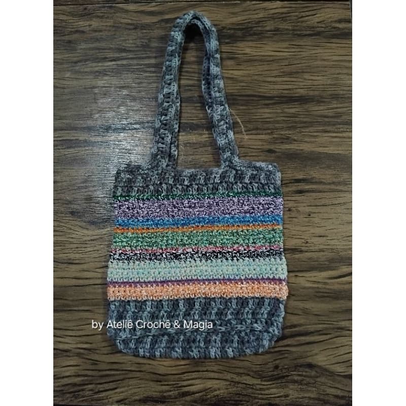 Bolsa Sacola de Crochê