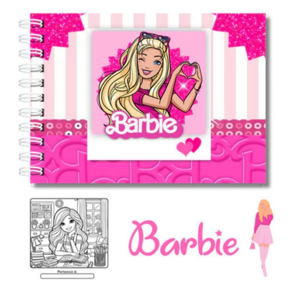 Livro de Colorir Barbie - capa dura - 50 folhas