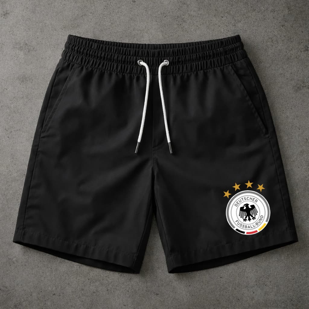 Short Bermuda Mauricinho Praia Brasão Alemanha Seleção Estilo Copa Lançamento