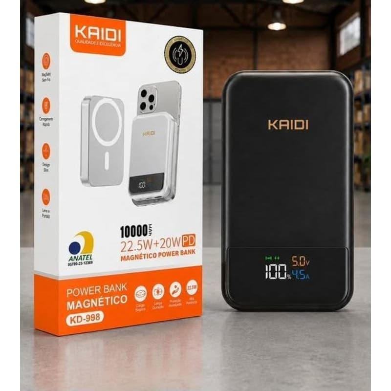 Power bank magnético Kaidi 10.000mah 🚀 🔋