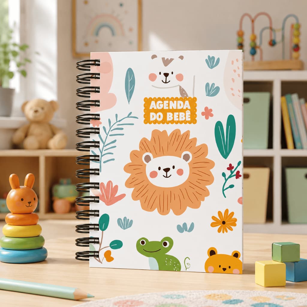 1 Agenda Do Bebê Escolar Para Berçário Maternal Escola Infantil
