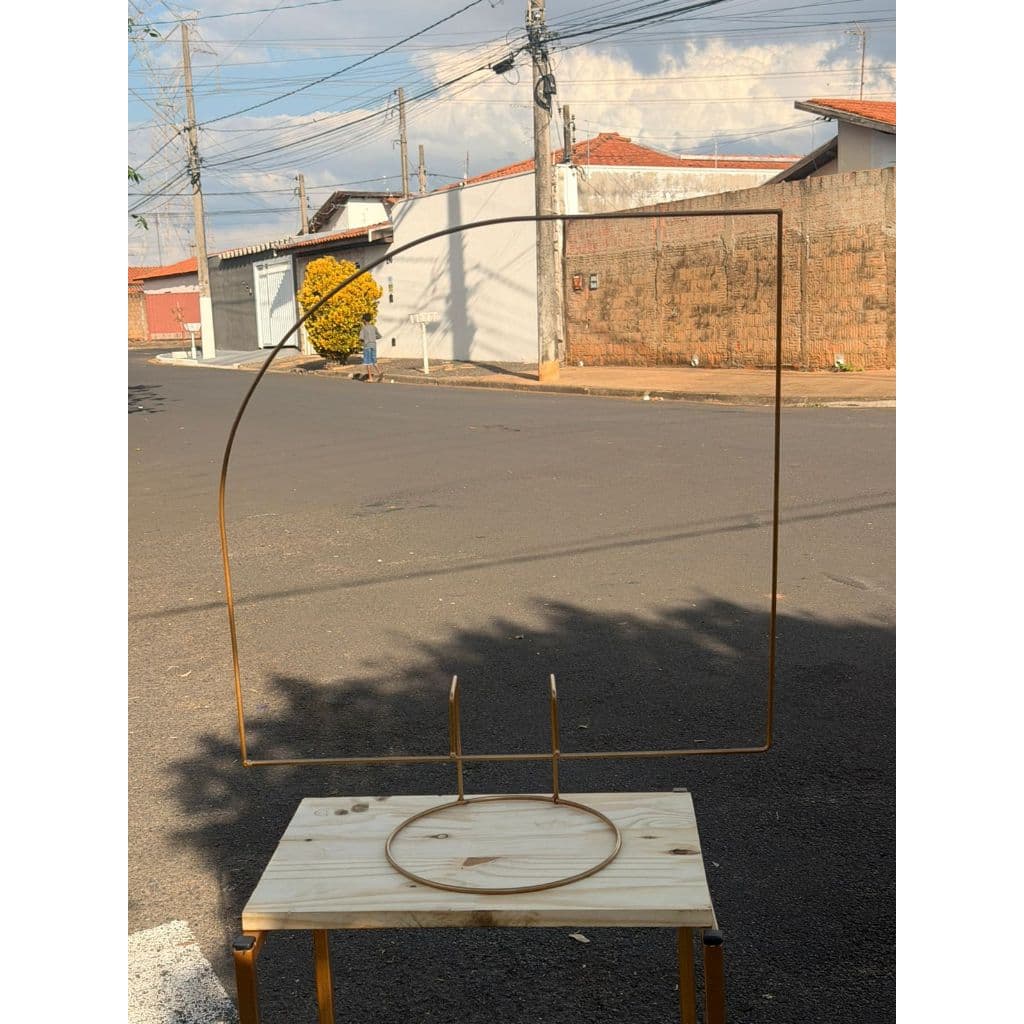 arco de festa meia lua de mesa