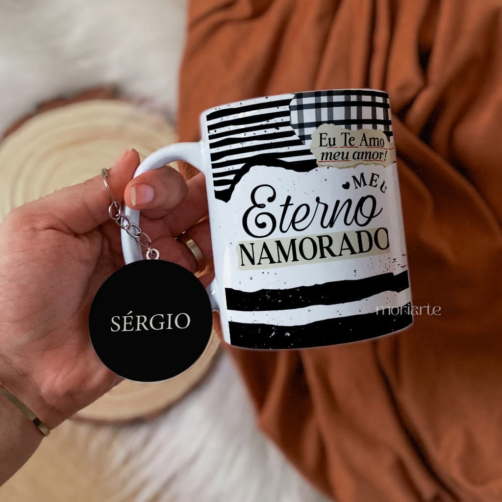 Presente personalizado namorado, caneca dia dos namorados, caneca+chaveiro