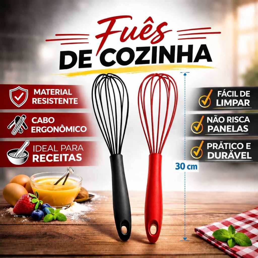 Fuê De Silicone 30CM Utensílio De Cozinha Antiaderente E Resistente