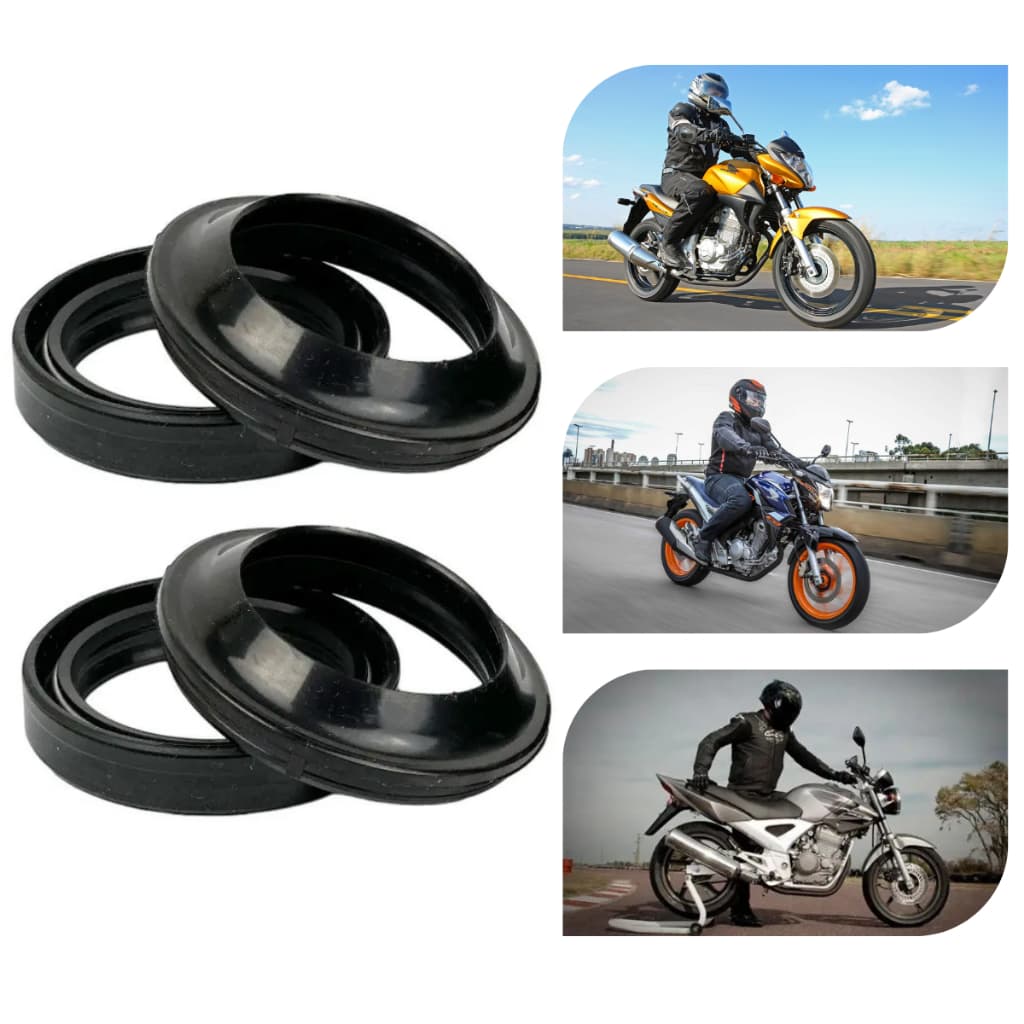Kit Guarda Pó + Retentor Bengala Cb 300 Cbx 250 Twister Cb 250 Twister Moto Honda Garfo Dianteiro