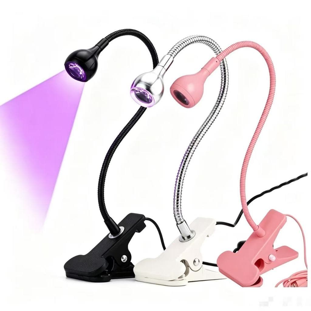 Mini Lâmpada Led USB De Mesa Com Clipe Flexível UV Para Unhas luiza