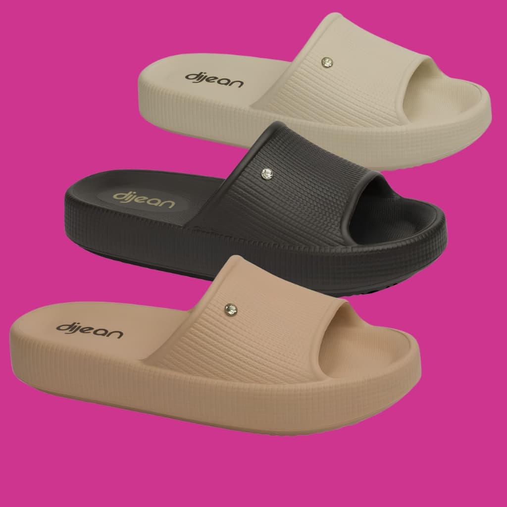 Chinelo Nuvem Dijean Original Feminino Slide Confortável Leve Macio Plataforma Casual Ortopédico