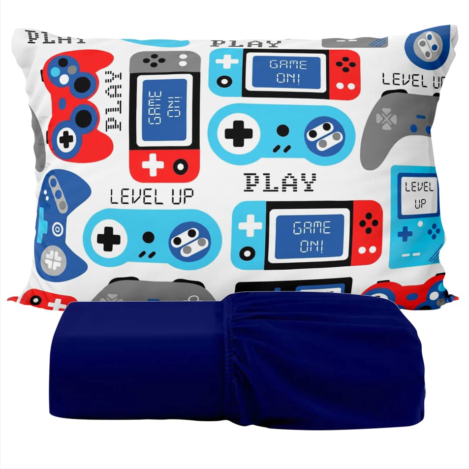 Jogo de Lençol 2 Peças C/ Elástico Micropercal Estampas Premium