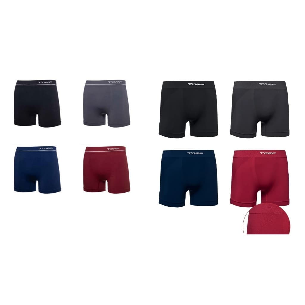 Kit C/ 3 Cuecas Boxer Sem Costura Em Microfibra Torp Daily