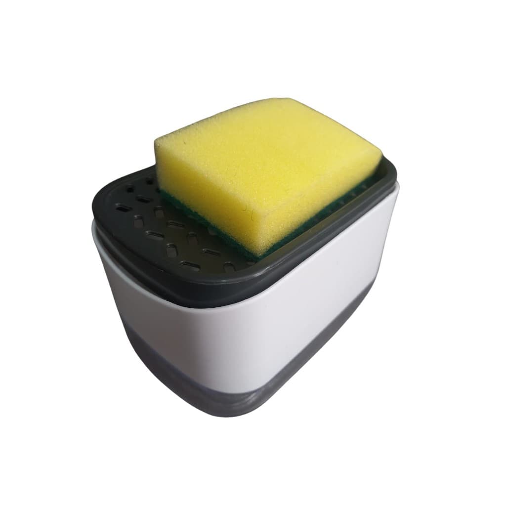 Dispenser Sabão 2x1 Detergente Suporte Porta Bucha