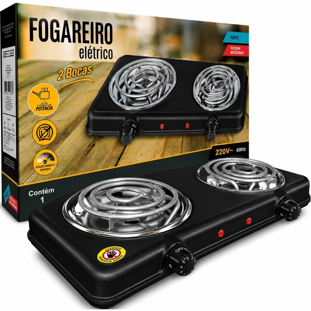 Fogareiro Elétrico 2 Bocas  20000W  220 V