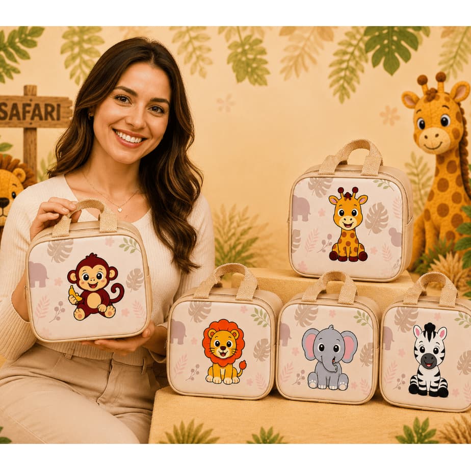 Maleta Safari para Aniversário Lembrancinhas kits 10/20/30 unidades