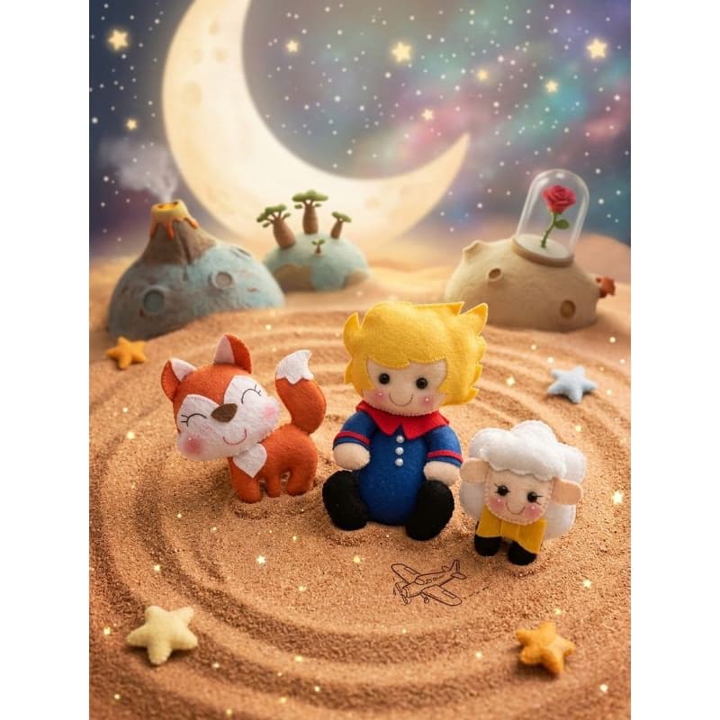 KIT decoração  Pequeno Príncipe feltro
