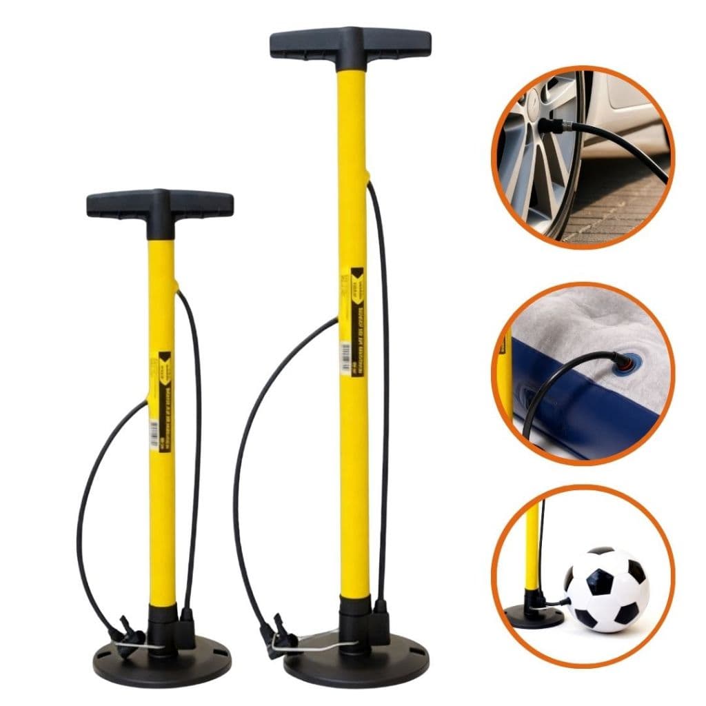 Bomba de Ar Manual Portátil Versátil Compacta Leve Multifunção Carro Bicicleta Bola