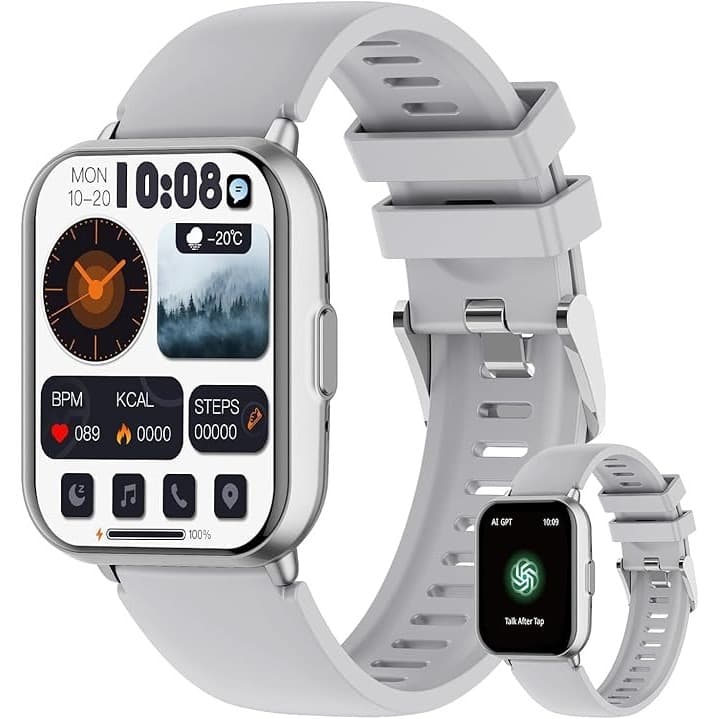 Smartwatch PEJE ZW01 Tela 1.83" TFT IP68 À Prova d'Água 2 Pulseiras Bluetooth  +120 Modos Esportivos