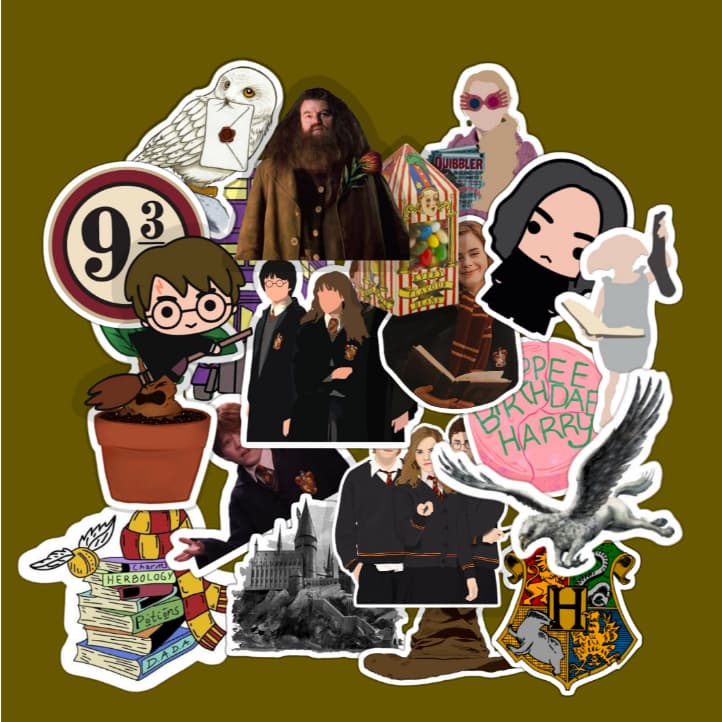 Kit Adesivos stickers Harry Potter Hogwarts Decoração de Scrapbooking/Material de Papelaria/planner